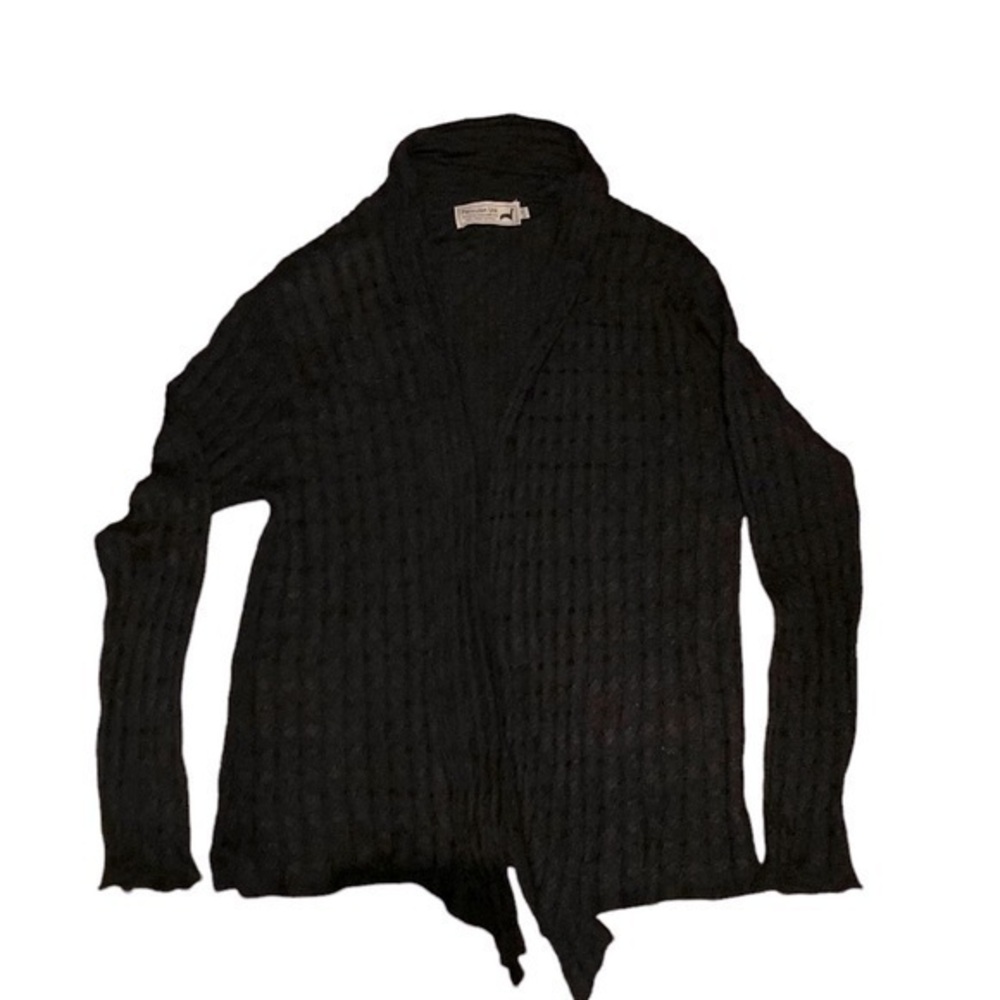 Peruvian link 100% baby alpaca open cardigan sweater